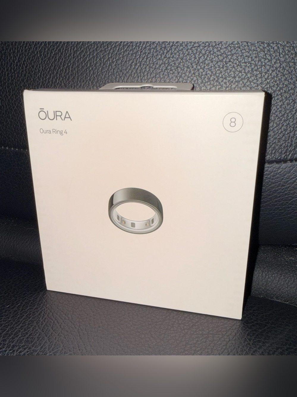 Oura Ring 4 in Black - Size 8 - Brand New Never Opened Box